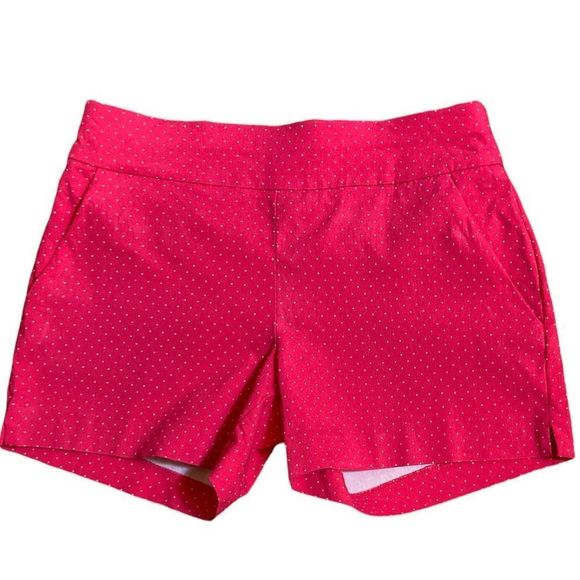 New York & Company Pink Polka Dot Women Shorts - Picture 1 of 8